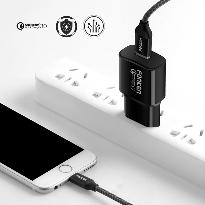 FONKEN-3A-Quick-Charging-30-USB-Charger-EU-Plug-Adapter-For-iPhone-X-XS-Oneplus-Pocophone-HUAWEI-P20-1535687