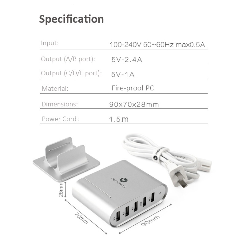 Fernergy-30W-5-USB-Ports-Dock-Fast-Charging-Charger-For-iphone-X-88Plus-Samsung-S8-Letv-HTC-Oneplus-1253605