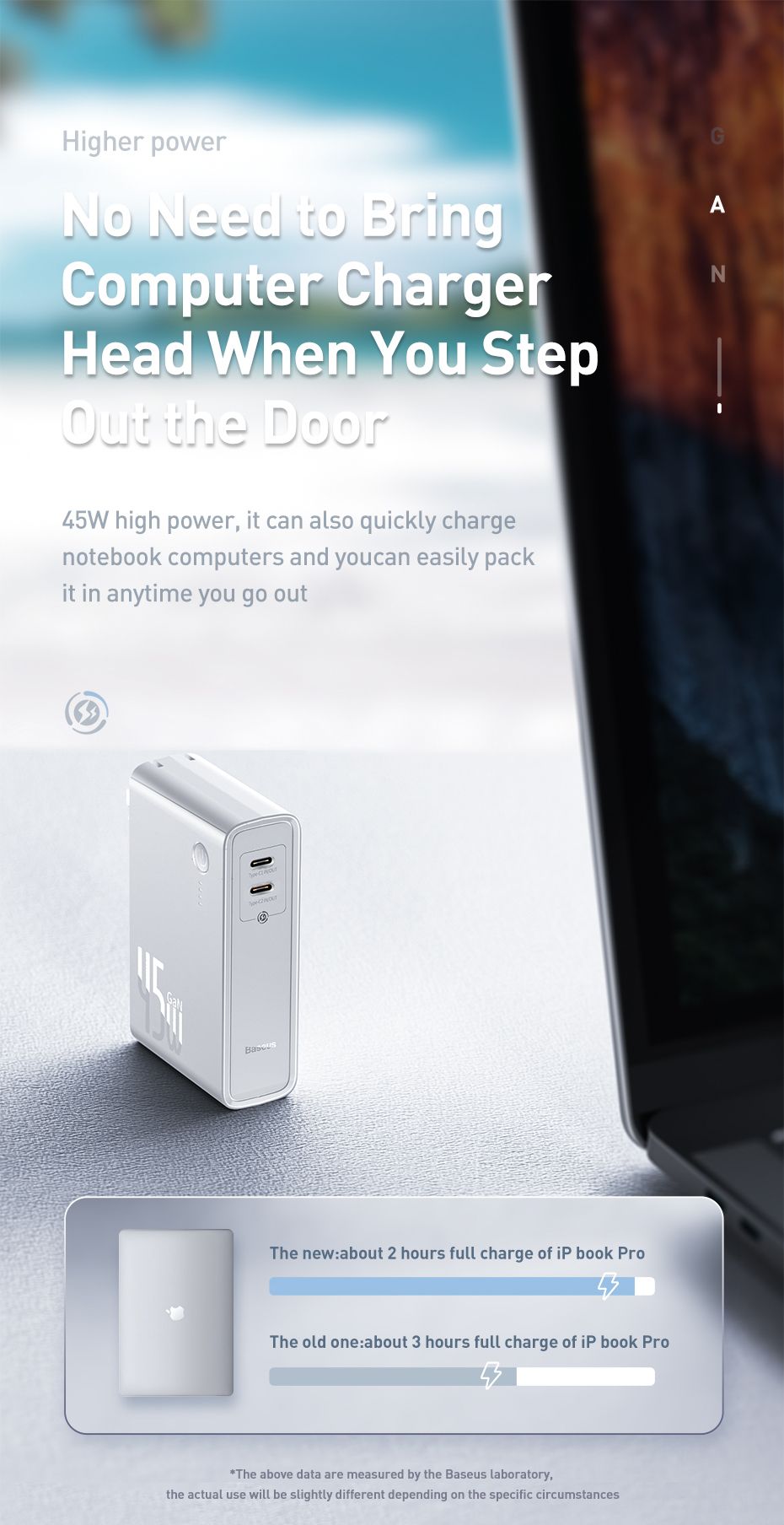 GaN-Tech-Baseus-2-In-1-45W-USB-C-Wall-Charger--10000mAh-Power-Bank-PD30-QC30-Power-Delivery-Quick-Ch-1700223
