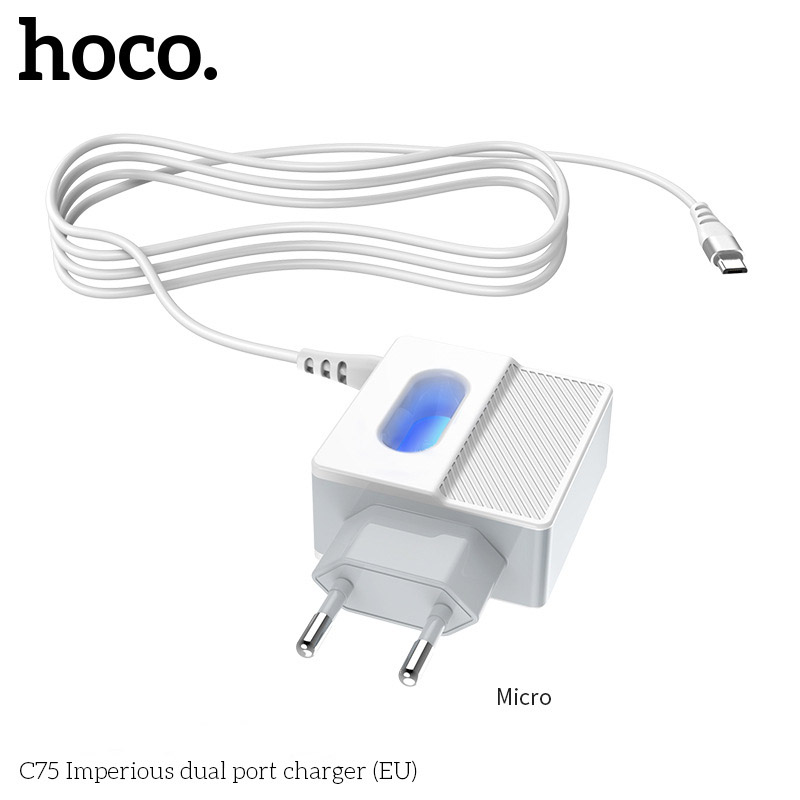 HOCO-24A-LED-Indicator-Dual-Port-USB-Charger-Adapter-with-Micro-USB-Type-C-Data-Cable-For-Huawei-P30-1604462