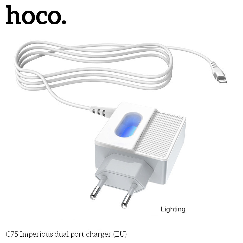 HOCO-24A-LED-Indicator-Dual-Port-USB-Charger-Adapter-with-Micro-USB-Type-C-Data-Cable-For-Huawei-P30-1604462