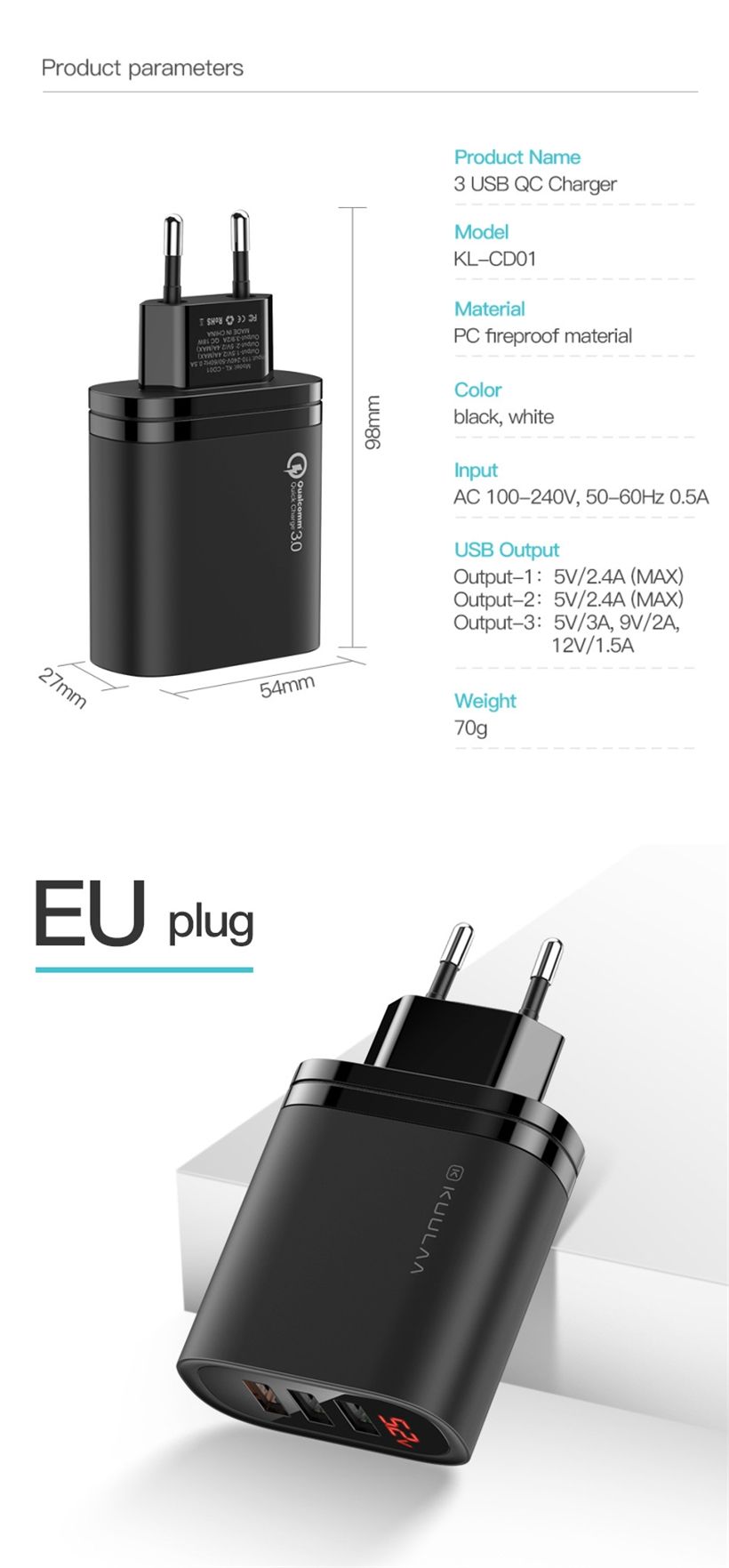 KUULAA-18W-3-USB-QC30-Digital-Display-Fast-Charging-USB-Charger-Adapter-For-iPhone-XS-XR-11-Pro-Onep-1615613