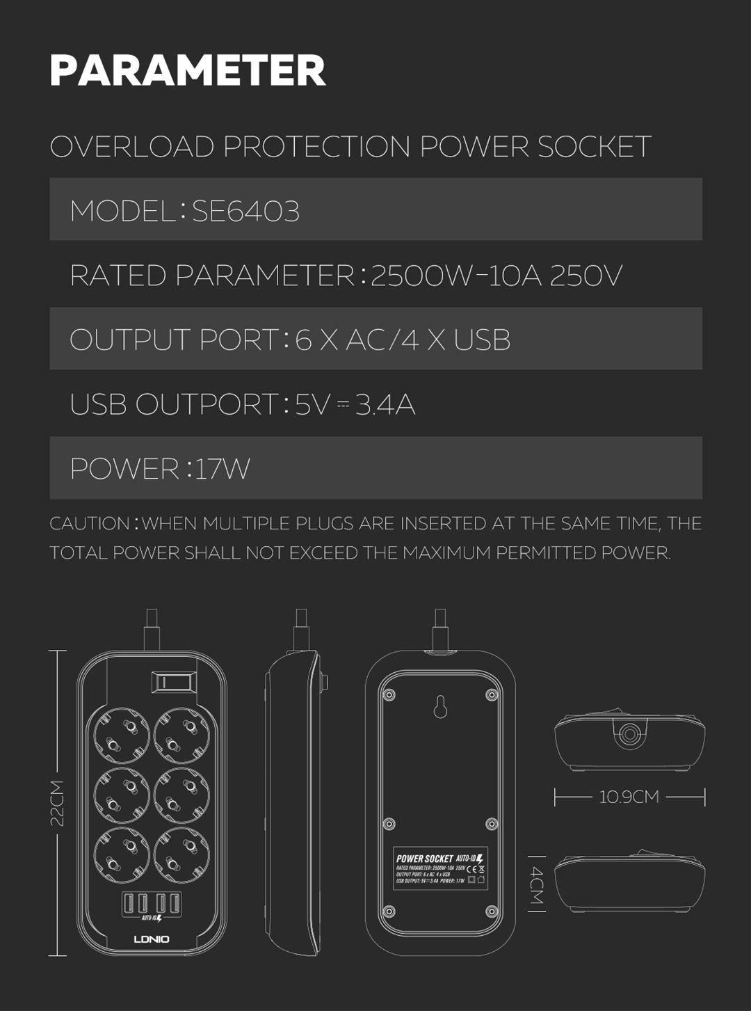 LDNIO-17W-34A-4-port-USB-Fast-Charging-Home-Outlet-6-EU-Plug-Power-Strip-Switch-1484310