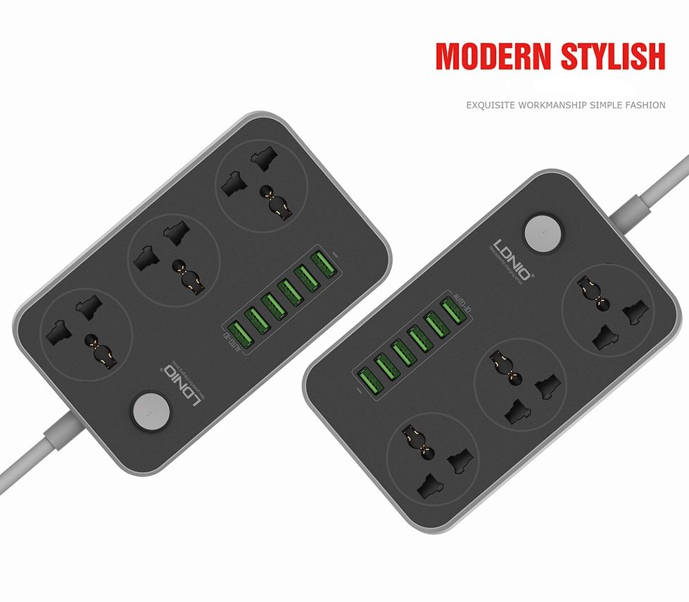 LDNIO-5V-34A-3-International-Power-Socket-6-USB-Port-656ft2m-EU-Plug-Charging-Socket-1106498