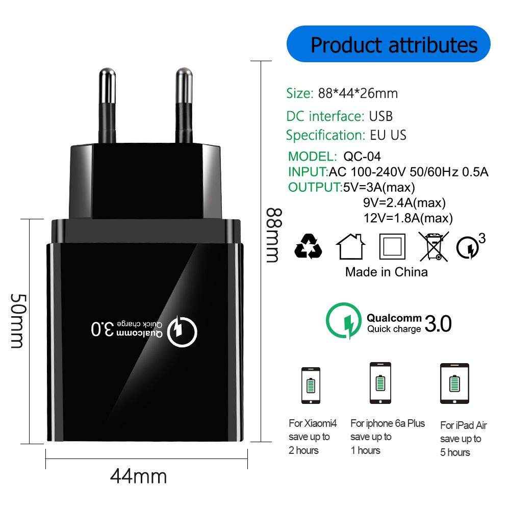 OLAF-31A-Multiport-QC30-Intelligent-Fast-Charging-EU-US-UK-Plug-Travel-USB-Charger-For-iPhone-X-XS-X-1554355