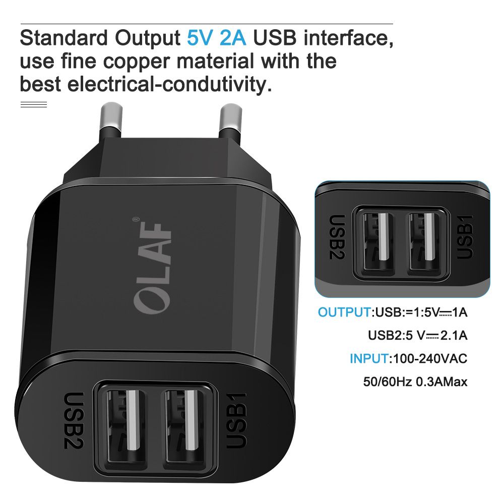 Olaf-Dual-USB-Charger-5V-24A-EU-Plug-Adapter-Fast-Wall-Charger-Portable-Charge-For-Samsung-S8-S9-Mi--1419403