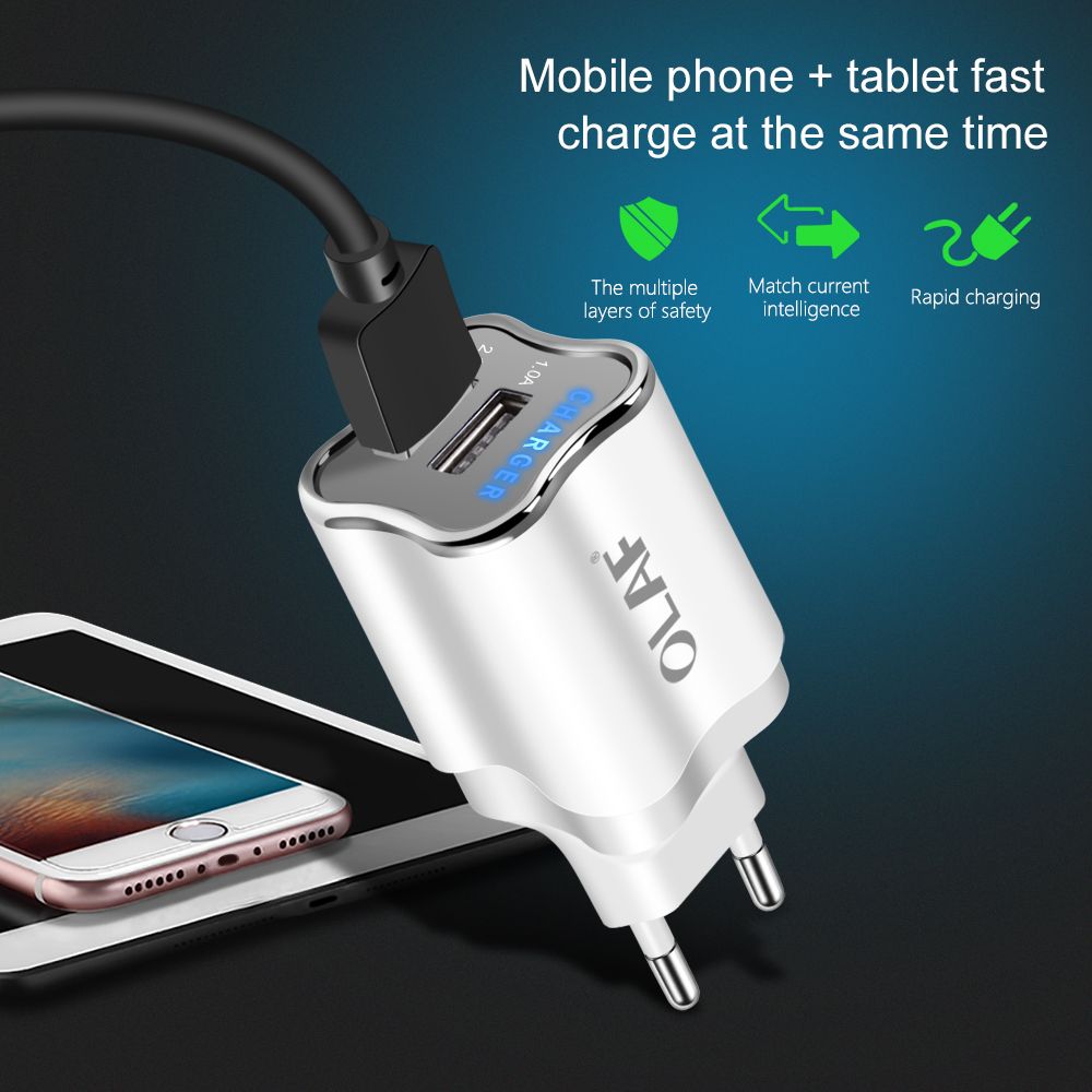 Olaf-Dual-USB-Phone-Charger-EUUS-Plug-LED-Light-5V-21A-Fast-Charging-Adapter-for-iPhone-X-fpr-Samsun-1417255