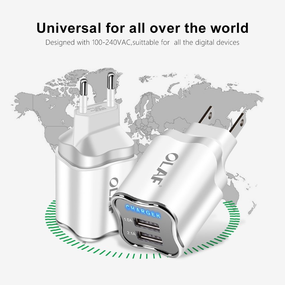 Olaf-Dual-USB-Phone-Charger-EUUS-Plug-LED-Light-5V-21A-Fast-Charging-Adapter-for-iPhone-X-fpr-Samsun-1417255