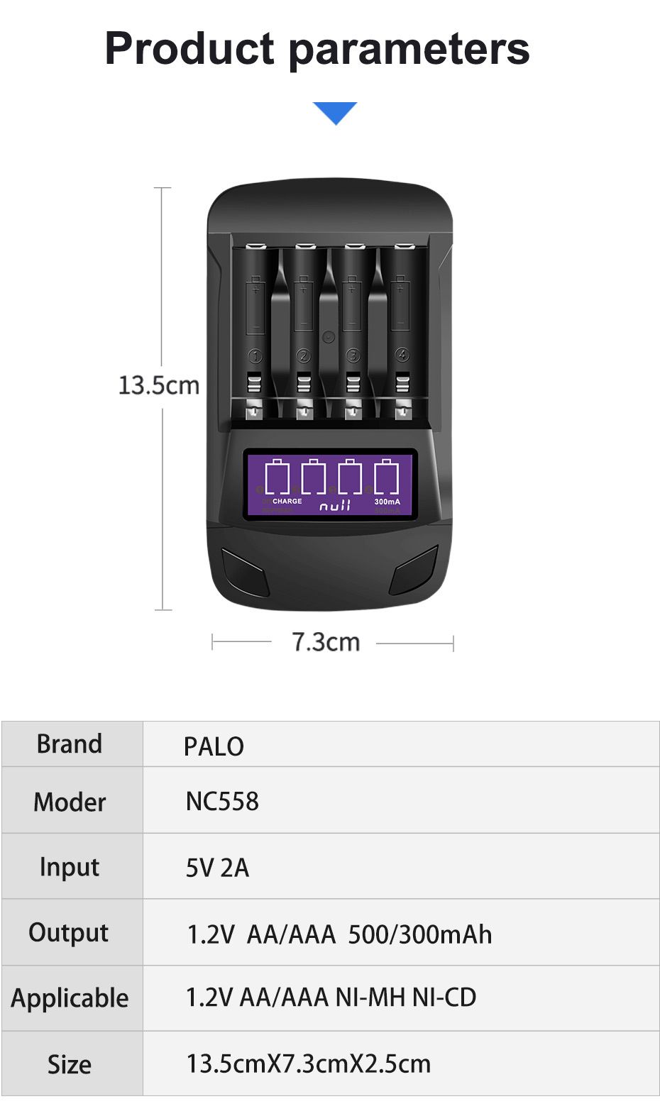 PALO-USB-Smart-Four-Slot-AAAAA-Battery-Charger-LCD-Multifunction-Discharge-Display-Voltage-Charging--1710176