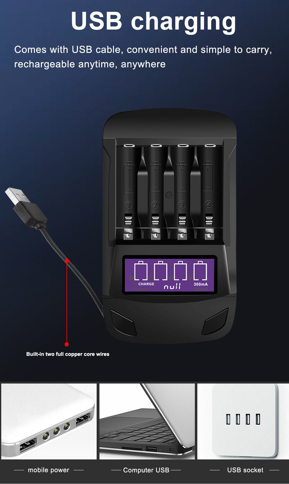 PALO-USB-Smart-Four-Slot-AAAAA-Battery-Charger-LCD-Multifunction-Discharge-Display-Voltage-Charging--1710176