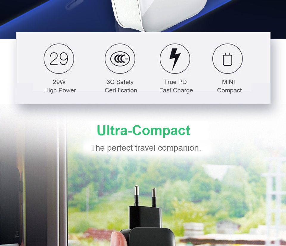 QGEEM-CR001-QC-30-USB-Travel-Wall-Charger-Adapter-LED-Indicator-Fast-Charging-For-iPhone-XS-11Pro-Hu-1727499