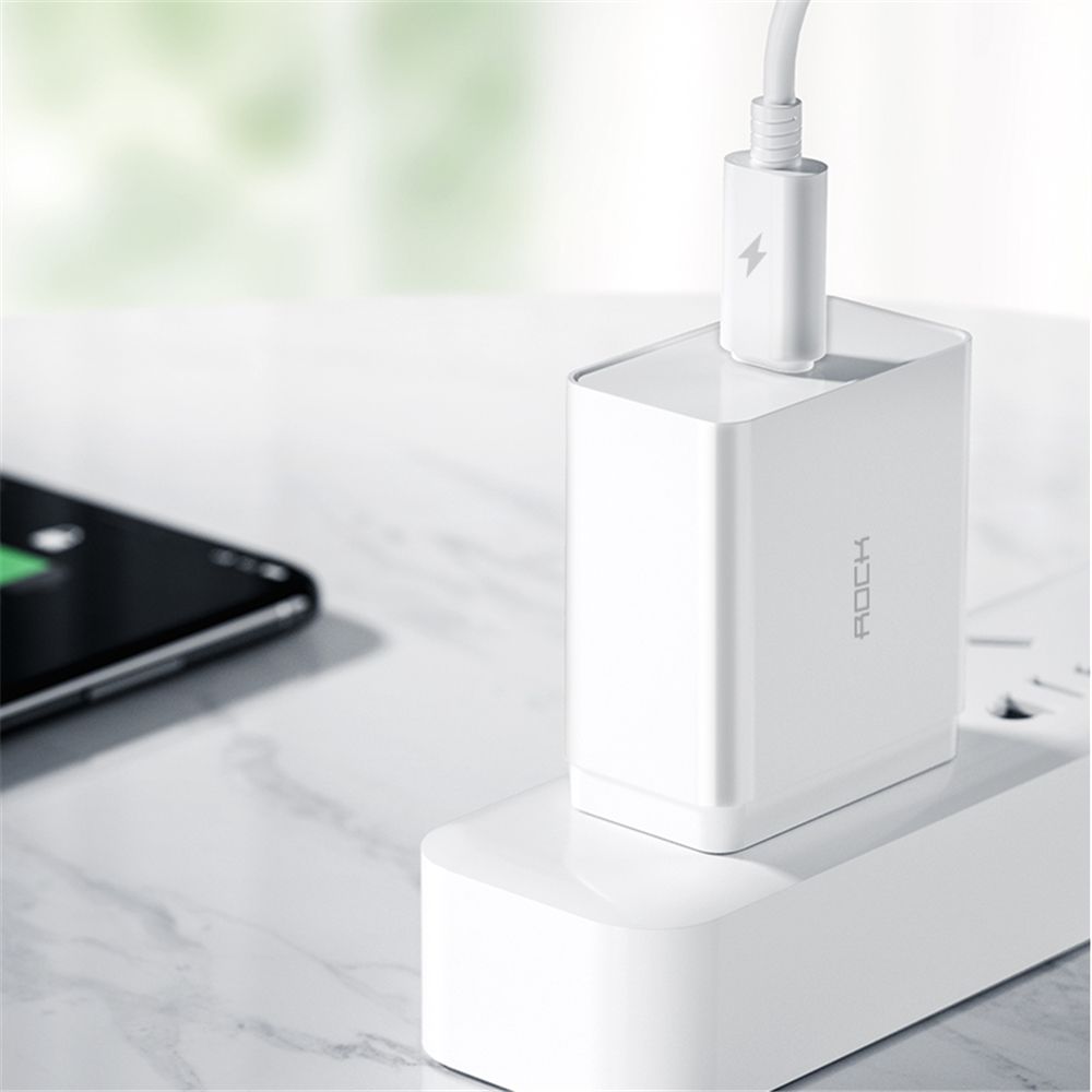 ROCK-18W-Type-C-PD30-Fast-Charging-US-Plug-USB-Charger-Adapter-For-iPhone-8-Plus-XS-11-Pro-Huawei-P3-1587859
