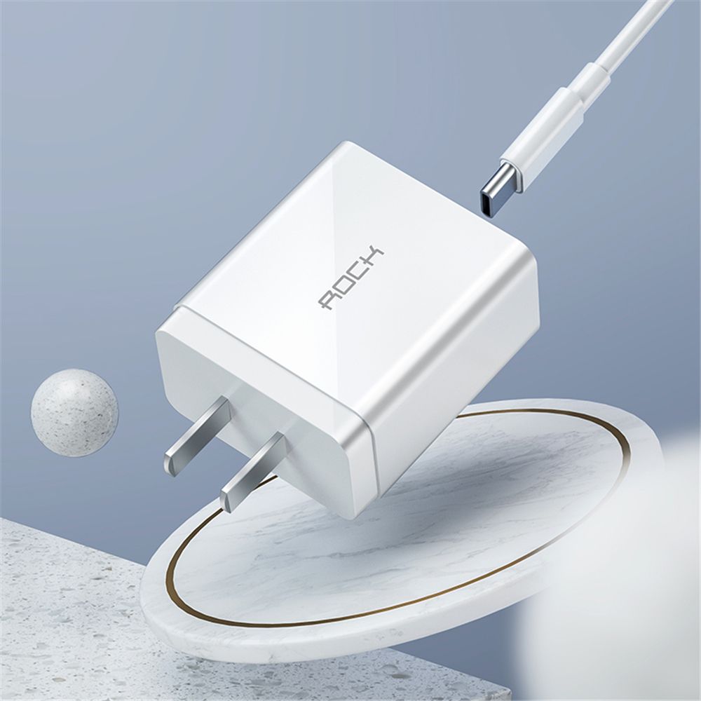 ROCK-18W-Type-C-PD30-Fast-Charging-US-Plug-USB-Charger-Adapter-For-iPhone-8-Plus-XS-11-Pro-Huawei-P3-1587859