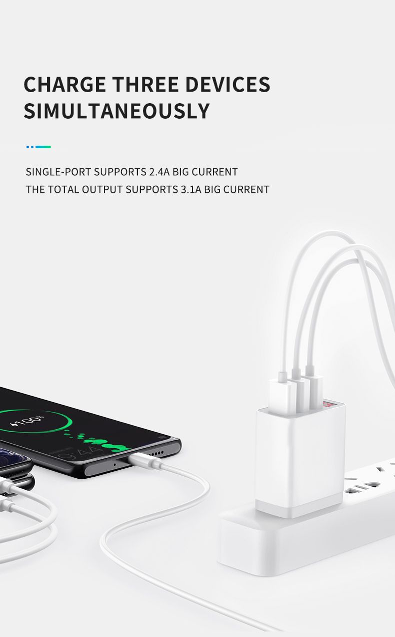 ROCK-31A-Three-USB-Port-Fast-Charging-Digital-Display-US-Plug-USB-Charger-Adapter-For-iPhone-X-XS-XR-1545577