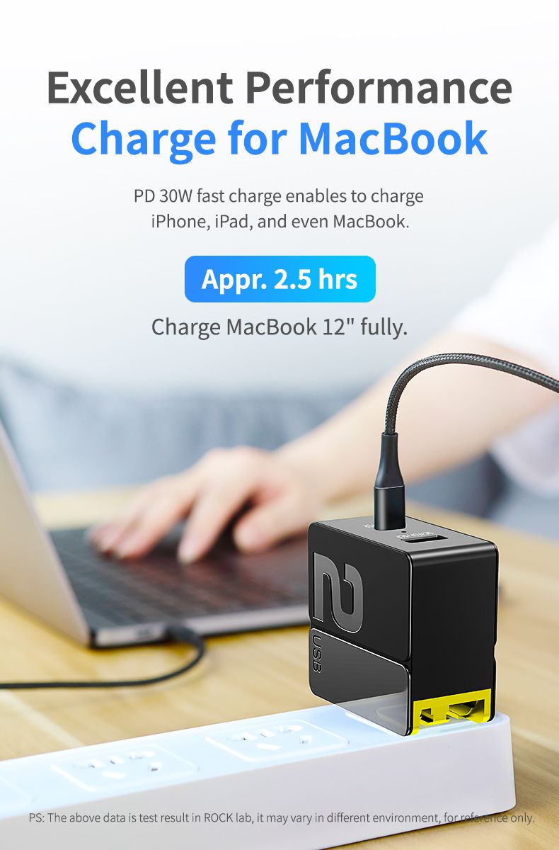 ROCK-Sugar-30W-18W-Dual-USB-PD30-QC40-UU-Fast-Charging-Charger-For-iPhone-11-X-XS-Max-Xiaomi-Mi9-HUA-1504111