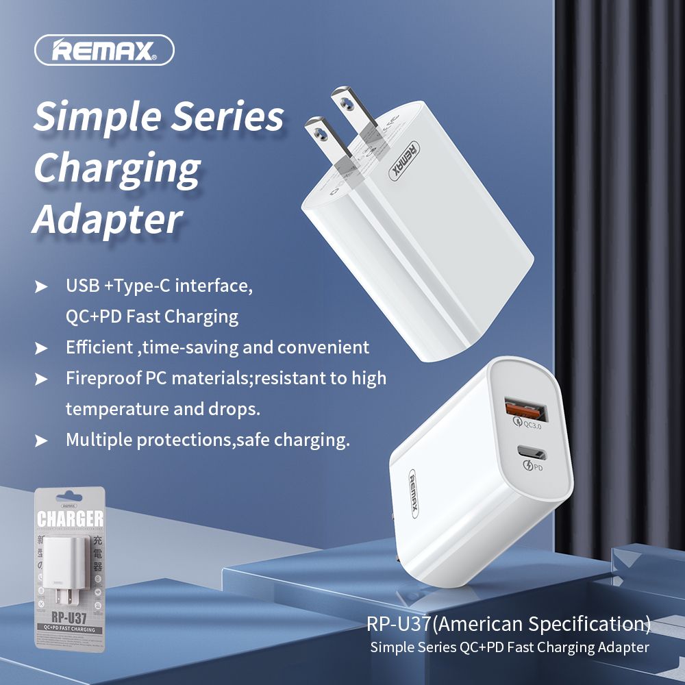 Remax-18W-Type-C-USB-QC30-Fast-Charging-USB-Charger-Adapter-For-Huawei-P30-Pro-Mate-30-5G-9Pro-K30-S-1620207