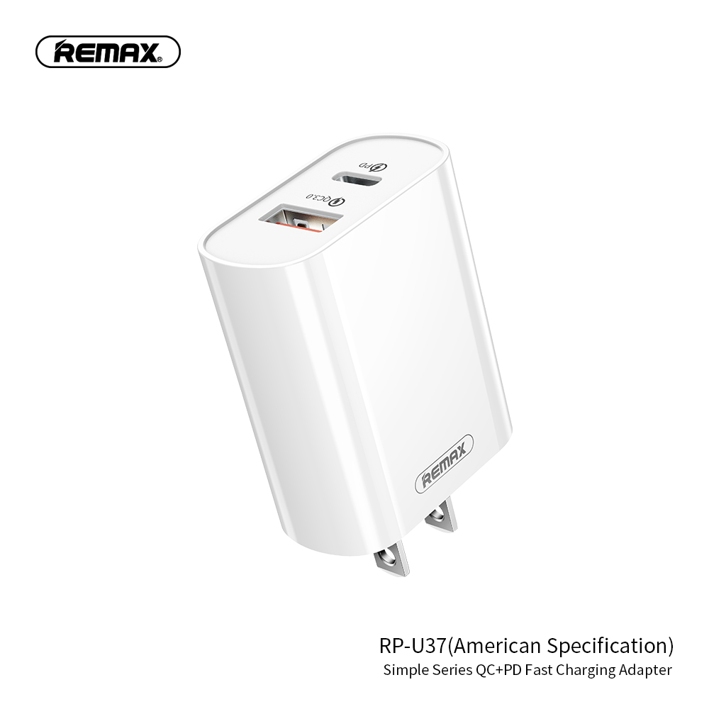 Remax-18W-Type-C-USB-QC30-Fast-Charging-USB-Charger-Adapter-For-Huawei-P30-Pro-Mate-30-5G-9Pro-K30-S-1620207