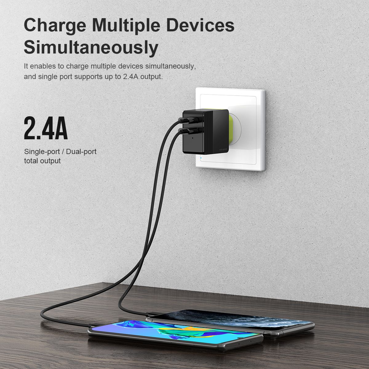 Rock-24A-Dual-USB-Port-Travel-Wall-Charger-Adapter-EU-Plug-For-iPhone-11-SE-2020-Huawei-For-iPad-Pro-1747088