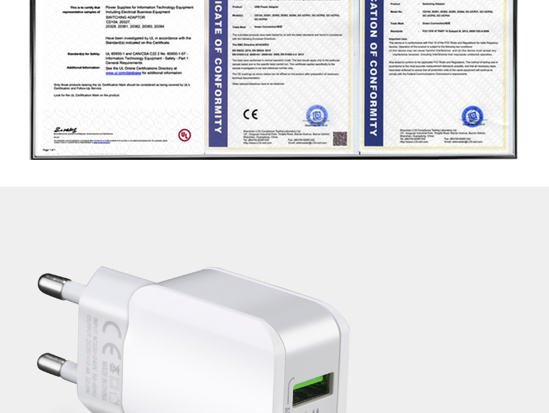 TOPK-12W-24A-Safety-Dual-USB-Wall-Charger-EU-Adapter-for-Nokia-X6-Mi-A2-Pocophone-F1-1370509