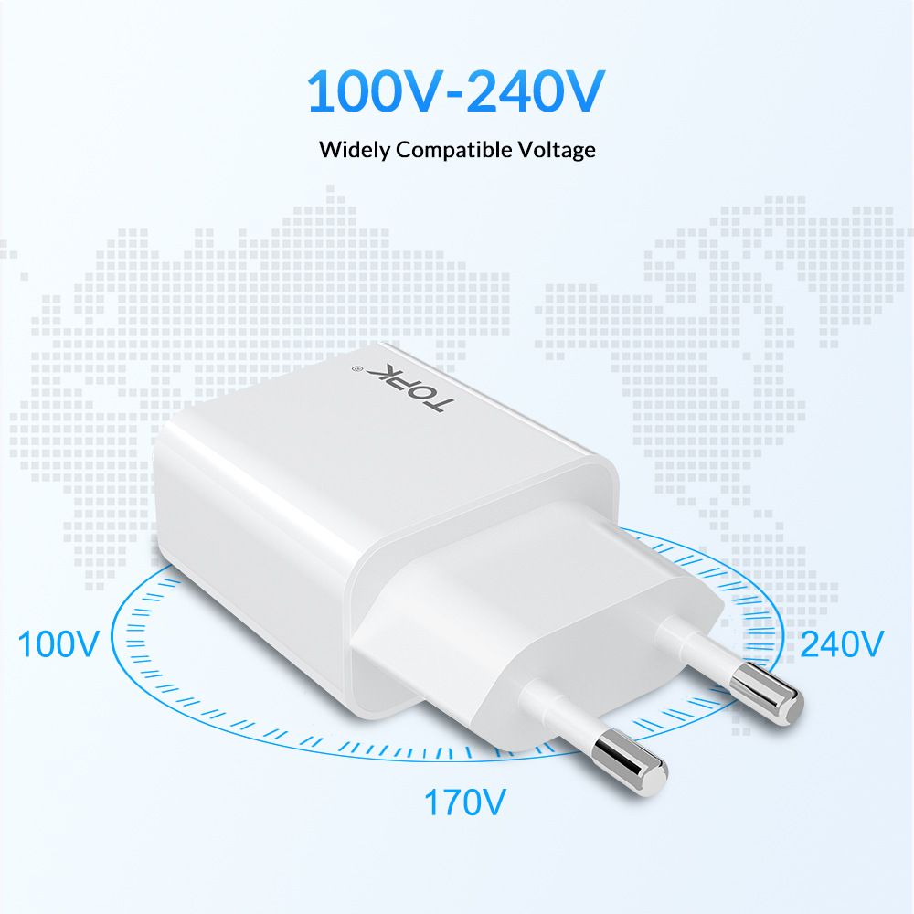 TOPK-18W-QC30-Fast-Charging-USB-Charger-Adapter-For-iPhone-11-Pro-Huawei-P30-Pro-Mate-30-9Pro-S10-No-1570190