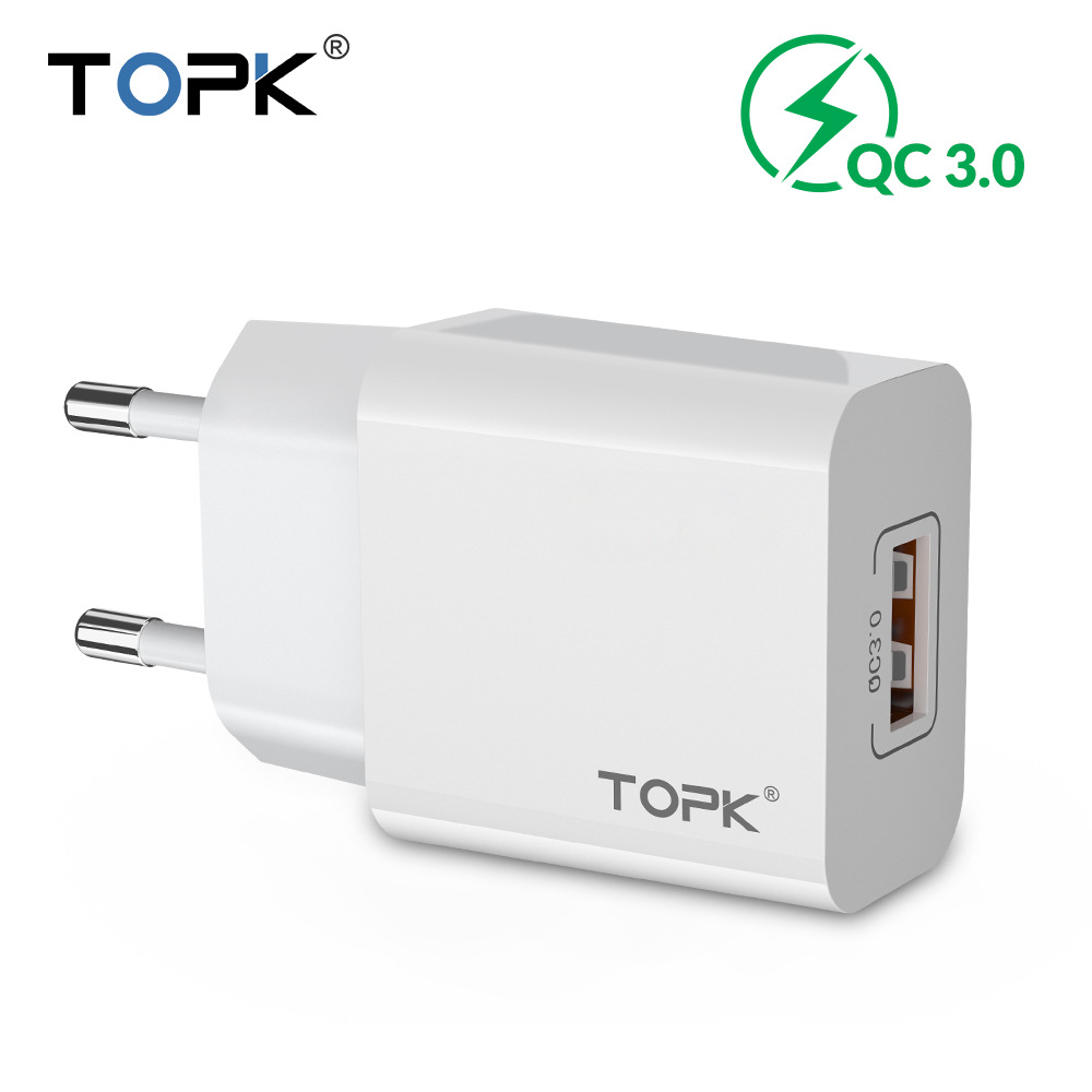 TOPK-18W-QC30-Fast-Charging-USB-Charger-Adapter-For-iPhone-11-Pro-Huawei-P30-Pro-Mate-30-9Pro-S10-No-1570190