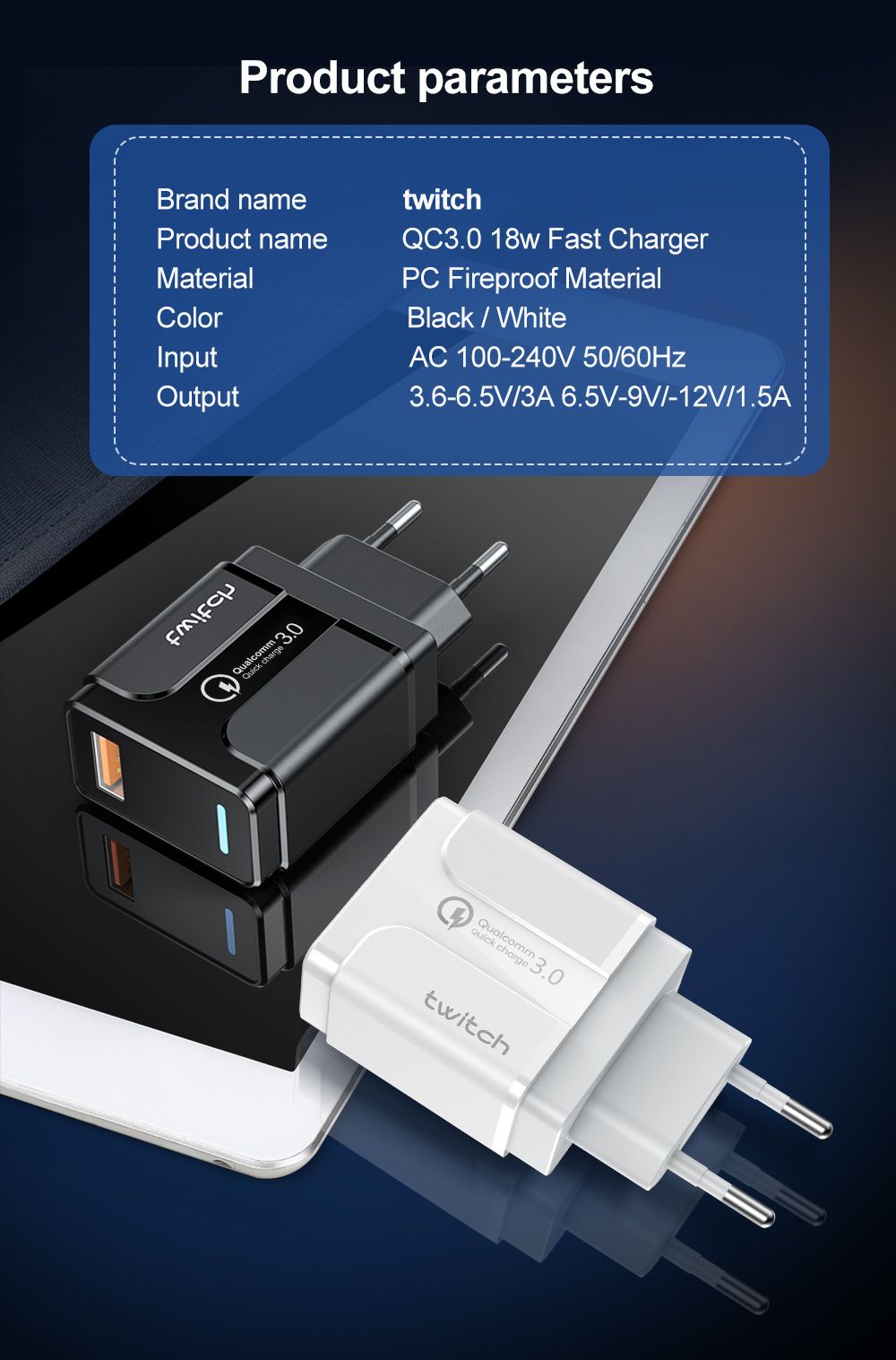 Twitch-18W-QC30-LED-Charger-EU-Plug-with-LED-Light-for-iPone-XR-Max-10-5G-Note-10-5G-1673863