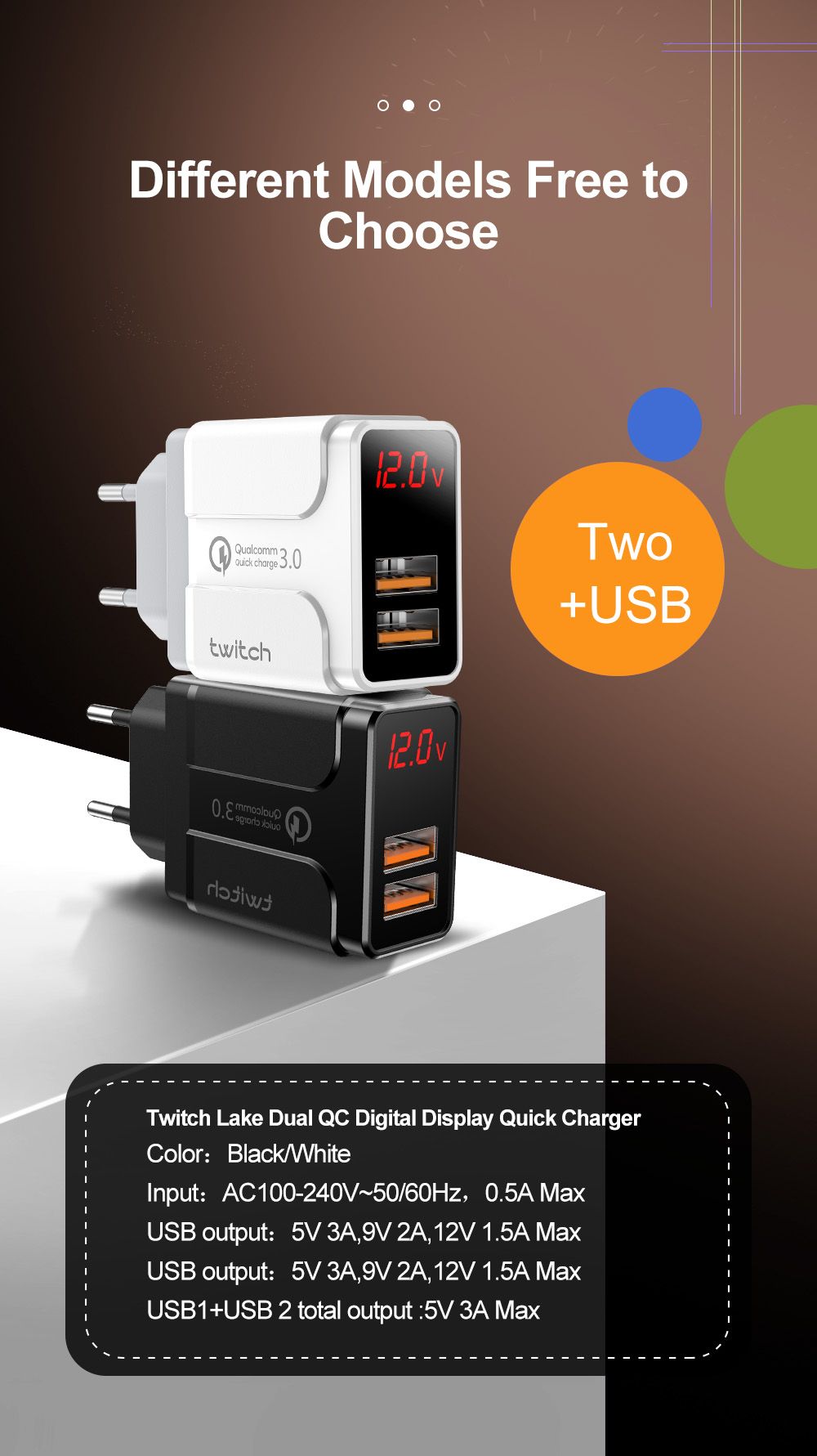 Twitch-18W-Type-C-QC30-USB-Charger-For-iPhone-XS-11Pro-Huawei-P30-Pro-P40-Xiaomi-Mi10-Redmi-K30-S20--1666553