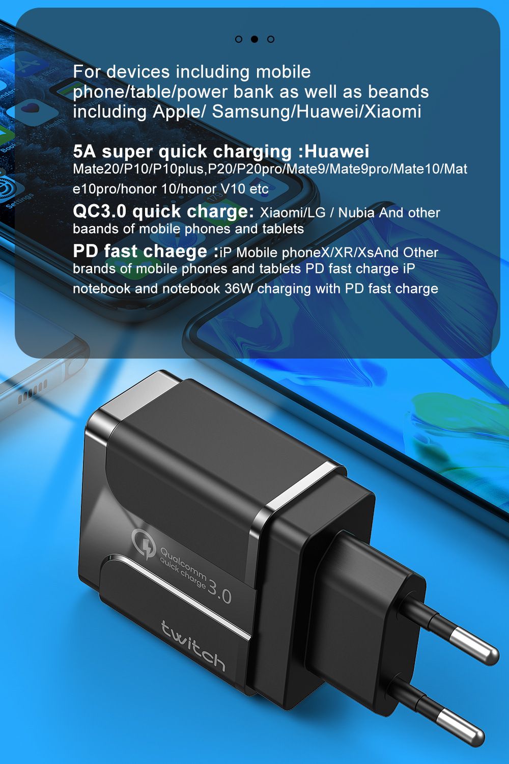 Twitch-Type-C-USB-Charger-36W-QC30-PD-Fast-Charging-For-iPhone-XS-11Pro-Huawei-P30-Pro-Mate-30-Mi10--1666588