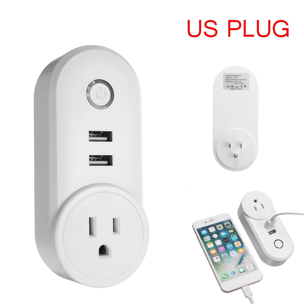US-Plug-110-230V-1250W-WIFI-Assistant-2-USB-Alexa-Voice-Control-APP-Smart-Socket-Charger-1248003