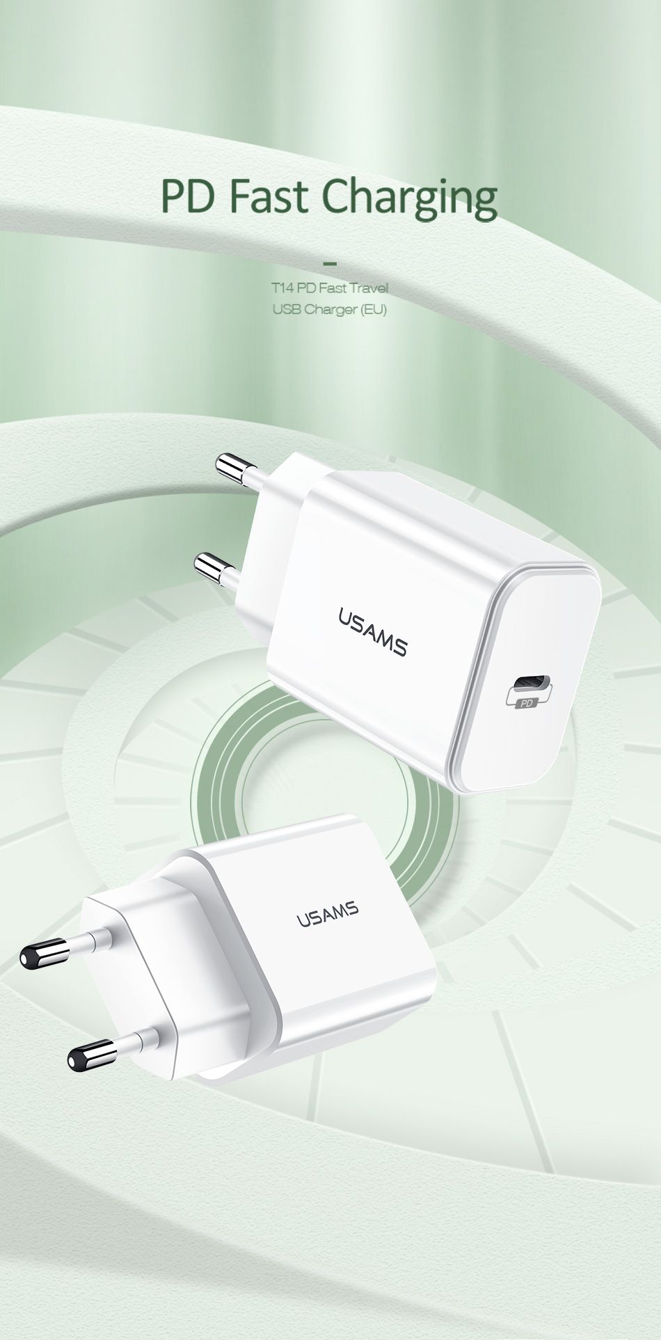 USAMS-18W-PD-Type-C-Fast-Charing-USB-Charger-Adapter-For-iPhone-X-XS-XR-HUAWEI-S10-S10-VIVO-OPPO-1550254