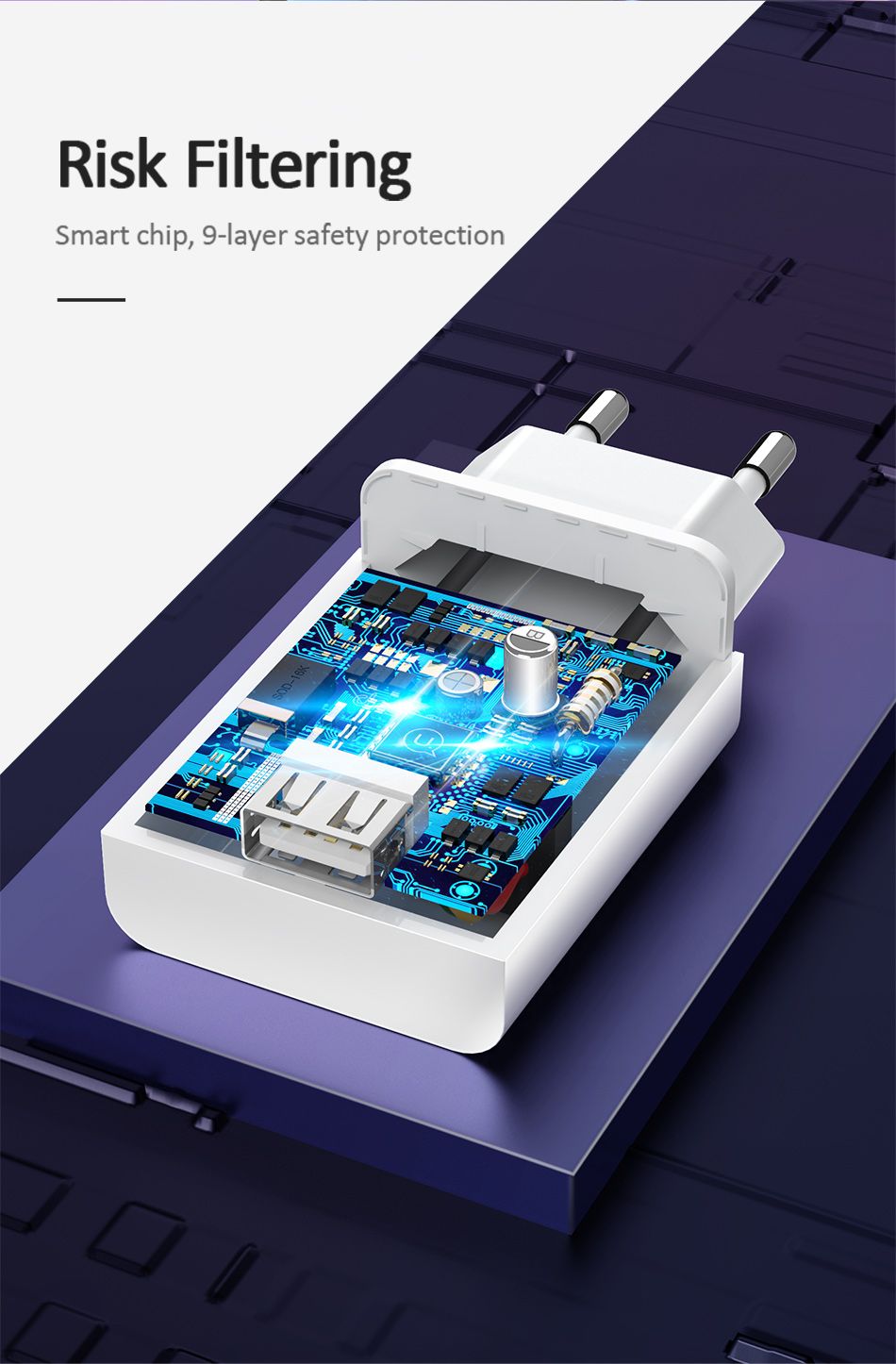 USAMS-18W-Quick-Charge-30-Fast-Charging-USB-Charger-For-iPhone-XS-XR-11-Pro-Huawei-P30-Pro-Mate-30-M-1582613