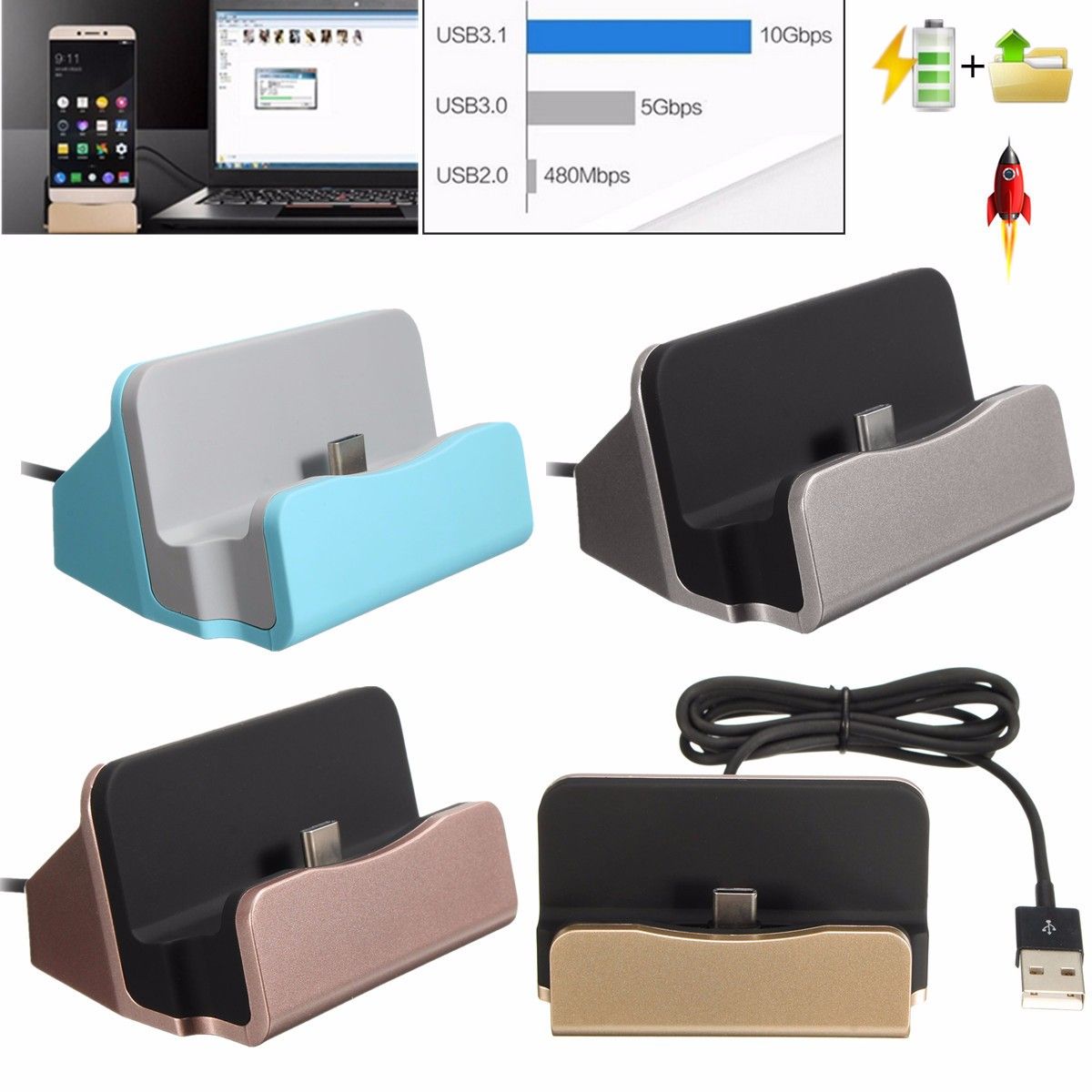 USB-Type-C-Dock-Charger-Charging-Desktop-Station-For-Xiaomi-Huawei-LeTV-Nexus-Meizu-1068615