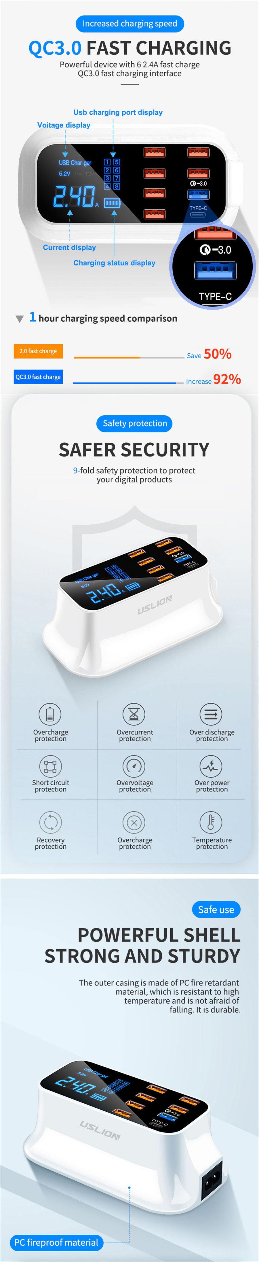 USLION-40W-8A-QC30-LCD-Display-VoltageampCurrent-Real-Time-Monitoring-8-Port-EU-Plug-US-Plug-USB-Cha-1643939