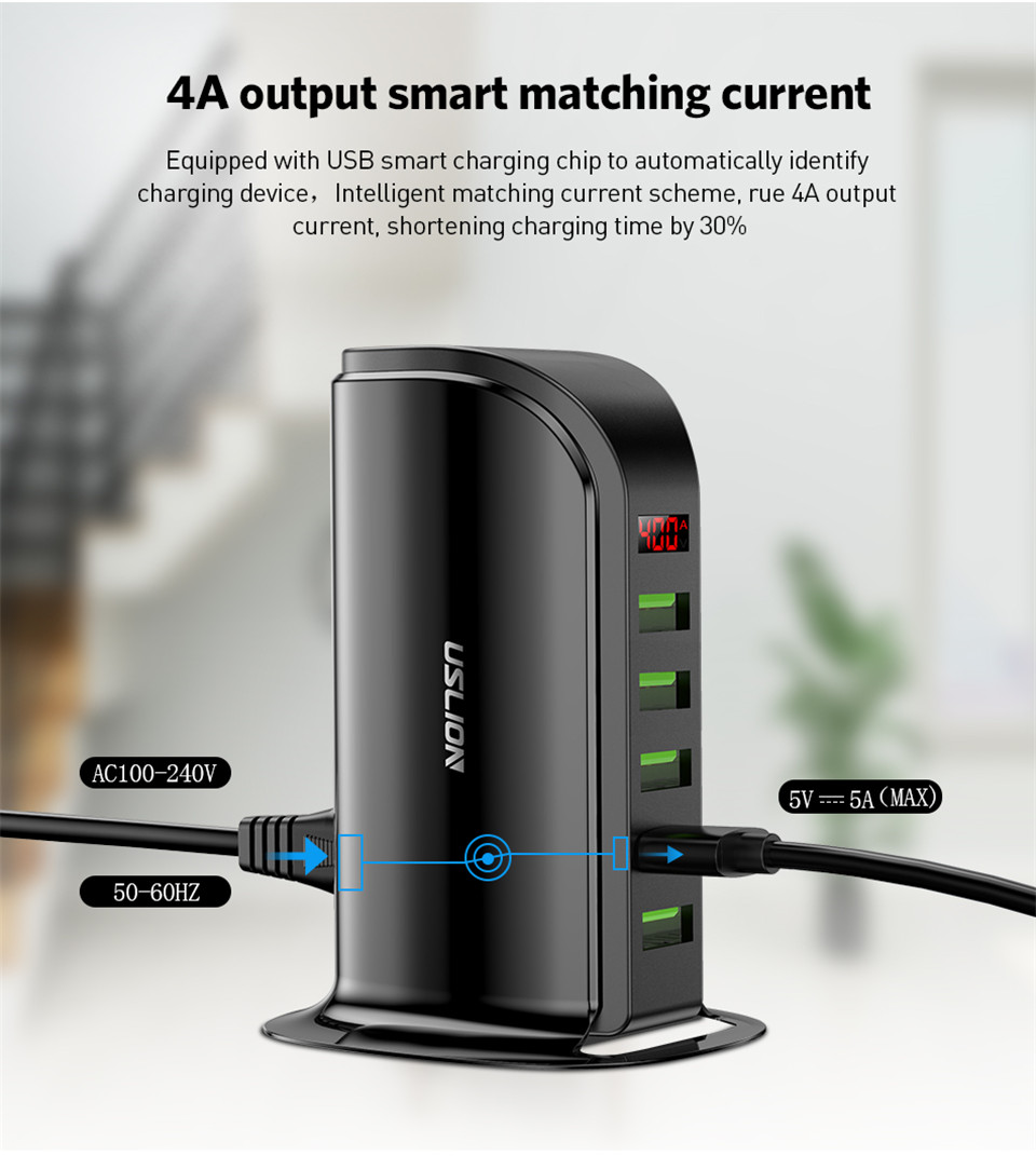 USLION-5-Ports-USB-Charger-Desktop-Charging-Station-QC30-Fast-Charging-LED-Digital-Display-EU-UK-US--1604518