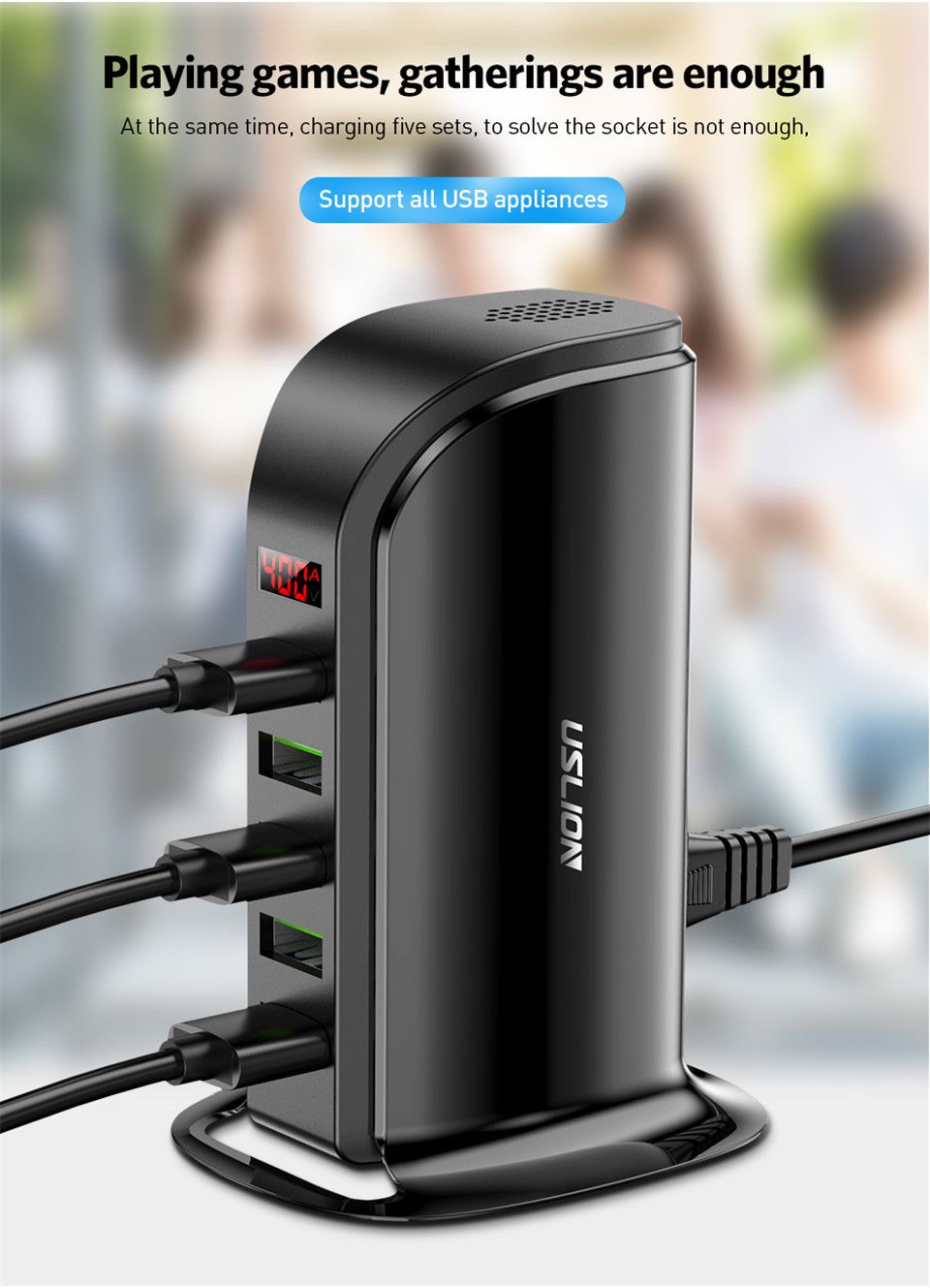 USLION-5-Ports-USB-Charger-Desktop-Charging-Station-QC30-Fast-Charging-LED-Digital-Display-EU-UK-US--1604518