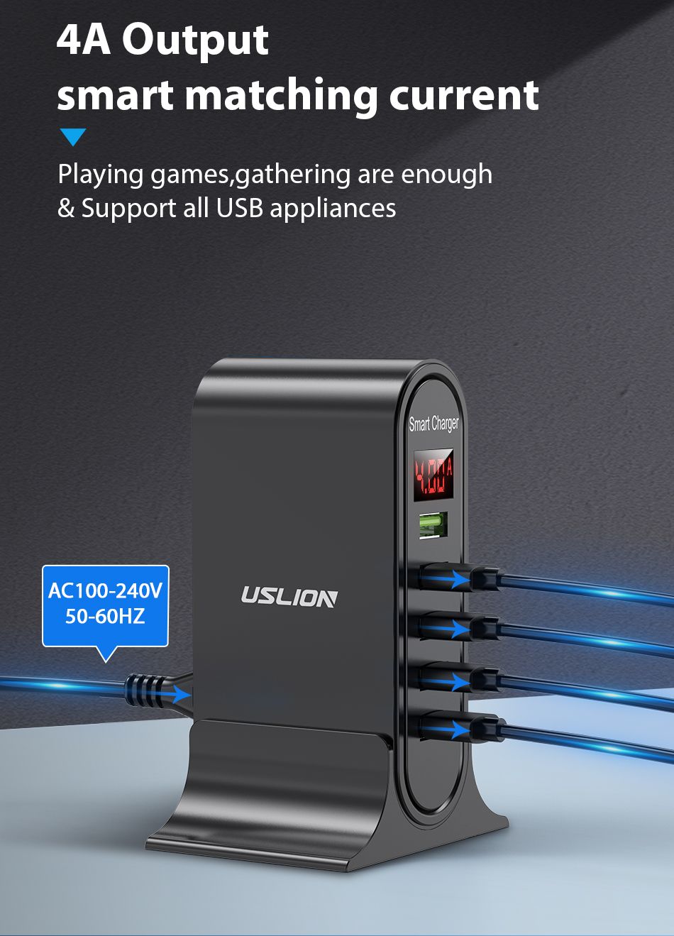 USLION-5V-4A-5-Port-USB-Charger-QC30-Quick-Charge-LED-Digital-Display-Smart-Charger-Desktop-Charging-1729073