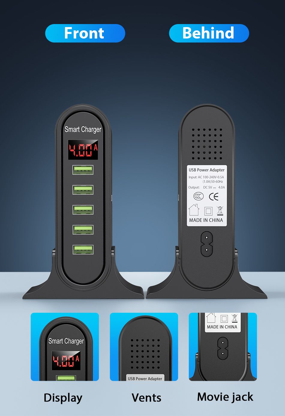 USLION-5V-4A-5-Port-USB-Charger-QC30-Quick-Charge-LED-Digital-Display-Smart-Charger-Desktop-Charging-1729073