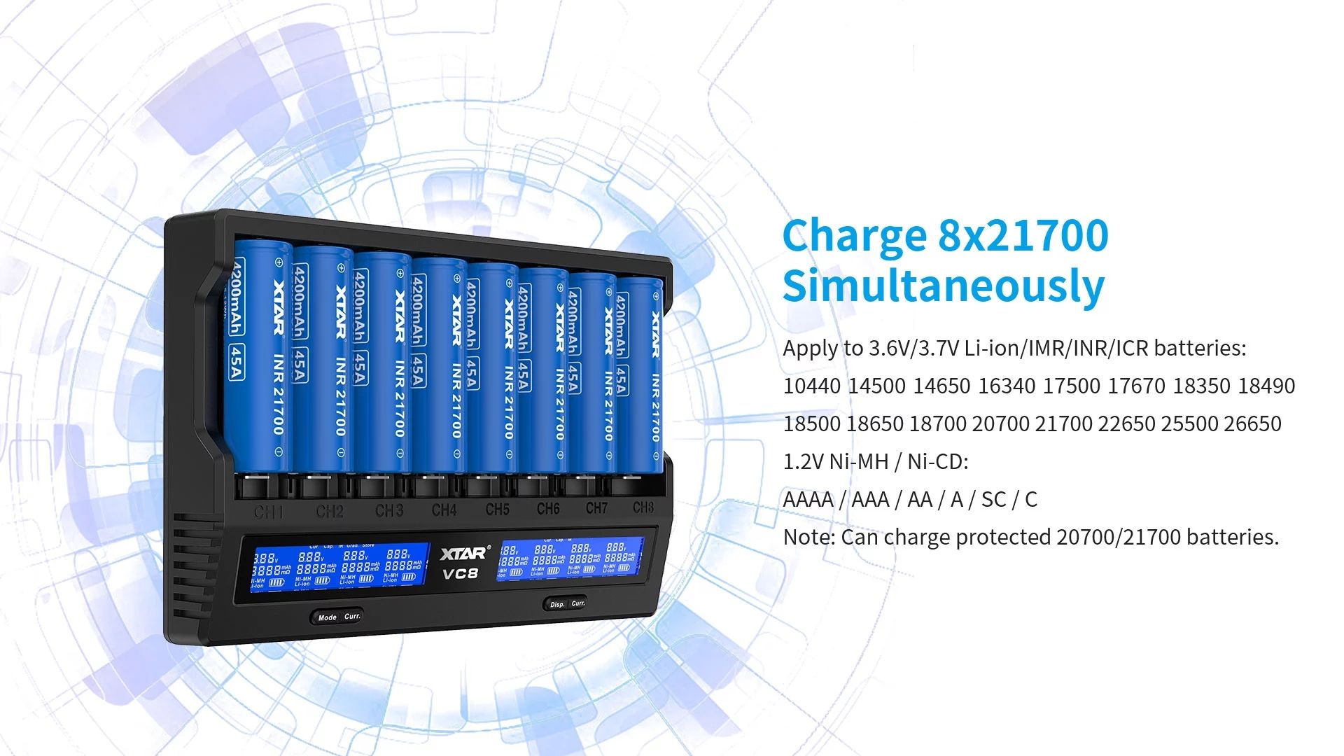 Xtar-VC8-8-Channel-21700-LED-Smart-Charger-with-LCD-Screen-For-Li-ion-NiMH-Batteries-1663188