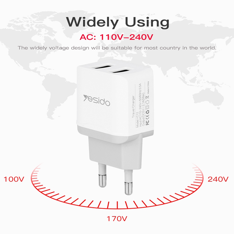Yesido-Mini-Portable-EU-21A-Dual-USB-Fast-Travel-Charger-with-Micro-USB-Cable-for-Xiaomi-Huawei-1325265
