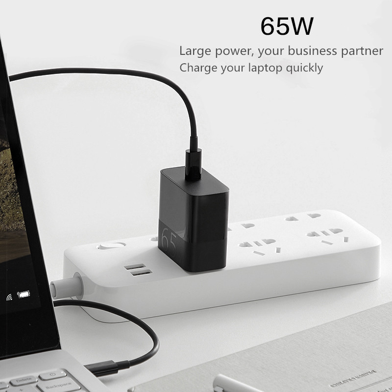 ZMI-65W-PD30-Fast-Charge-Type-C-USB-Charger-with-5A-USB-C-to-USB-C-Cable-for-iPhone-X-XR-Huawei-1565817