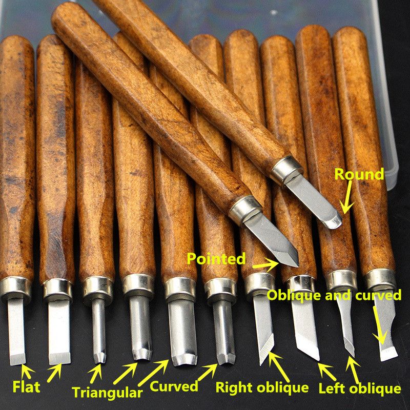 12pcs-Multifunction-Chisel-Handmade-Wood-Carving-Tool-1045835