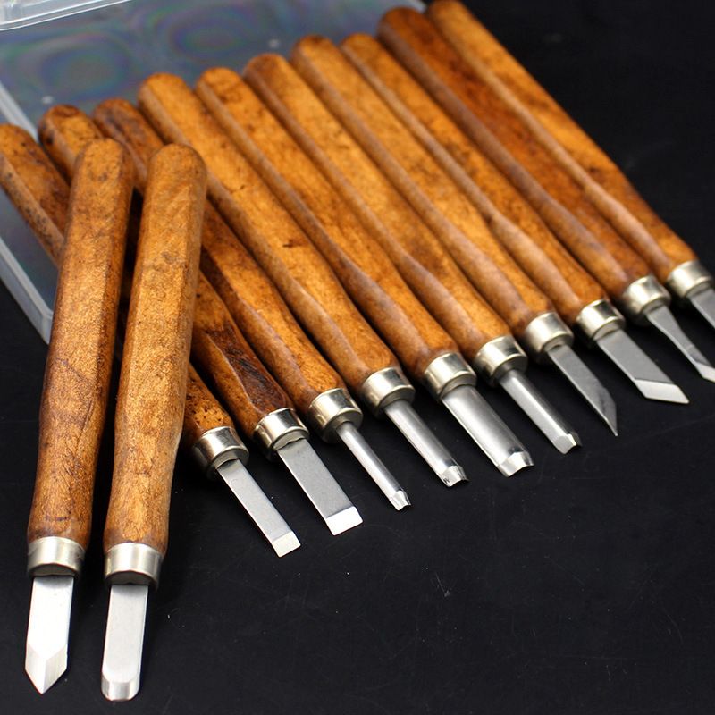 12pcs-Multifunction-Chisel-Handmade-Wood-Carving-Tool-1045835