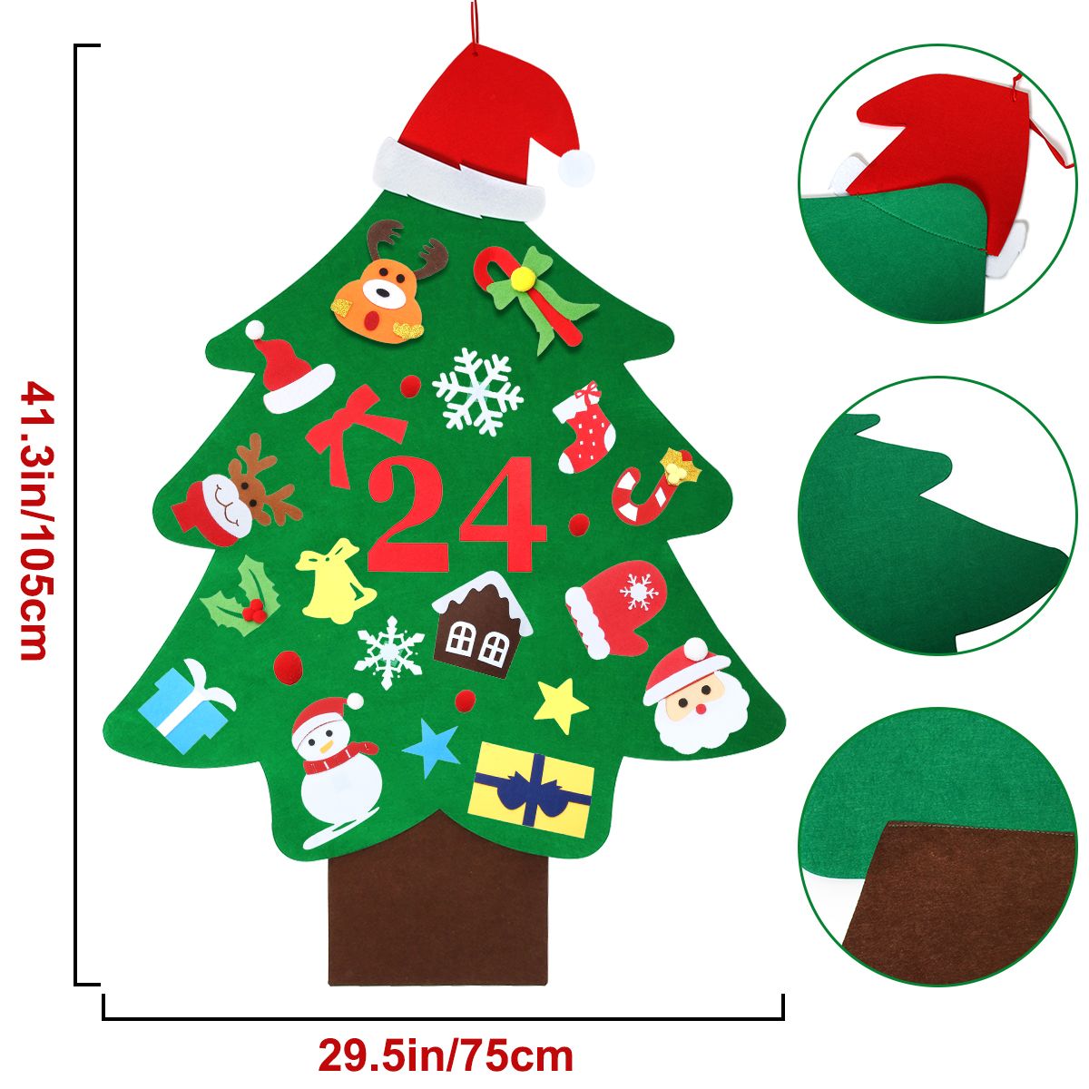 SAFETYON-DIY-Felt-Christmas-Tree-With-37PCS-Ornaments-1898979