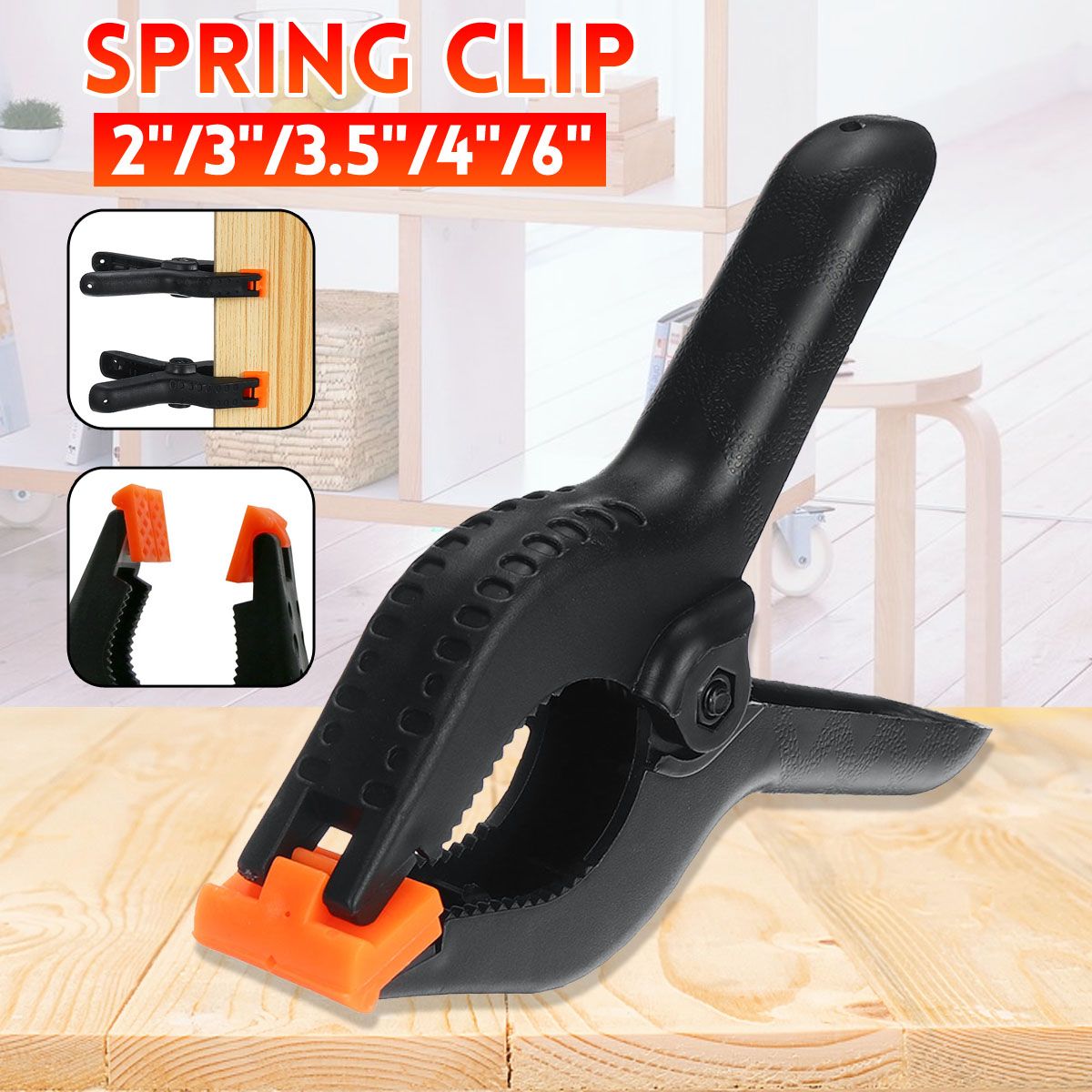 Hand-Tools-Hard-Plastic-Spring-Clip-Woodworking-DIY-Model-Making-Bonding-Grip-2-Toggle-Clamps-6-Size-1664570