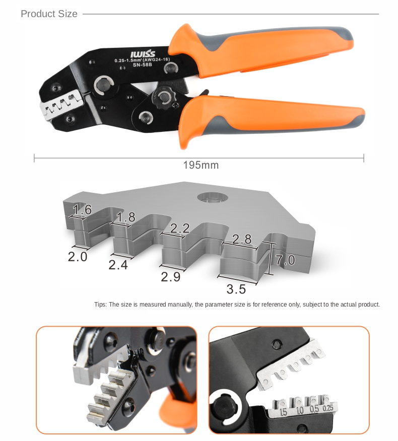 IWISS-SN-58b-63-4828-Plug-Spring-Crimping-Tool-Ratchet-Terminal-025-15mm-Crimping-Tool-Cold-pressing-1685390