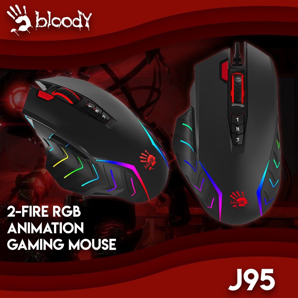 A4TECH-J95-Wired-Mouse-5000DPI-7-Buttons-RGB-Optical-Office-Game-Mechanical-Mouse-for-Laptop-PC-Comp-1711565