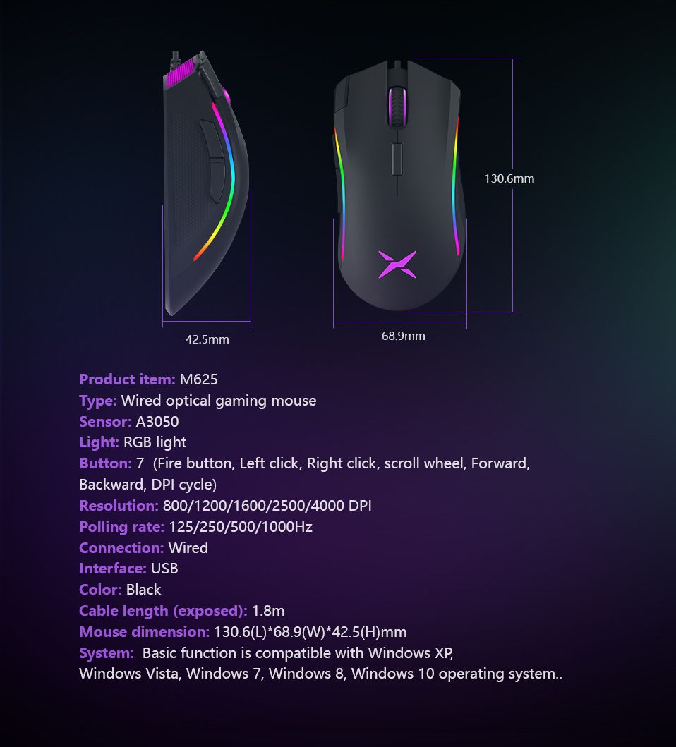 Delux-M625-A3050-Wired-RGB-Backlight-Gaming-Mouse-4000DPI-7-Programmable-Buttons-USB-Wired-Mice-for--1626691