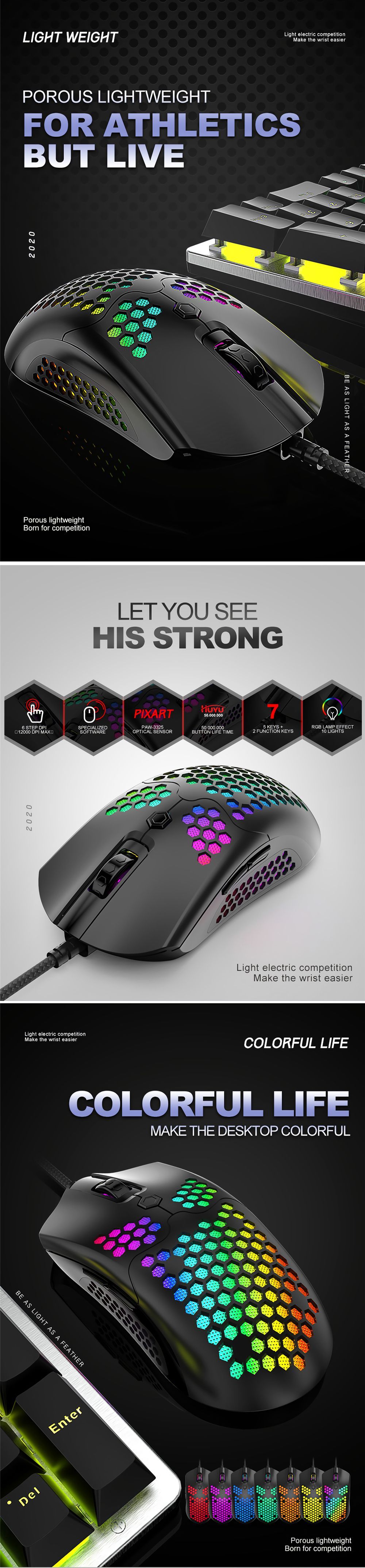 Free-wolf-M5-Wired-Game-Mouse-Breathing-RGB-Colorful-Hollow-Honeycomb-Shape-12000DPI-Gaming-Mouse-US-1684504