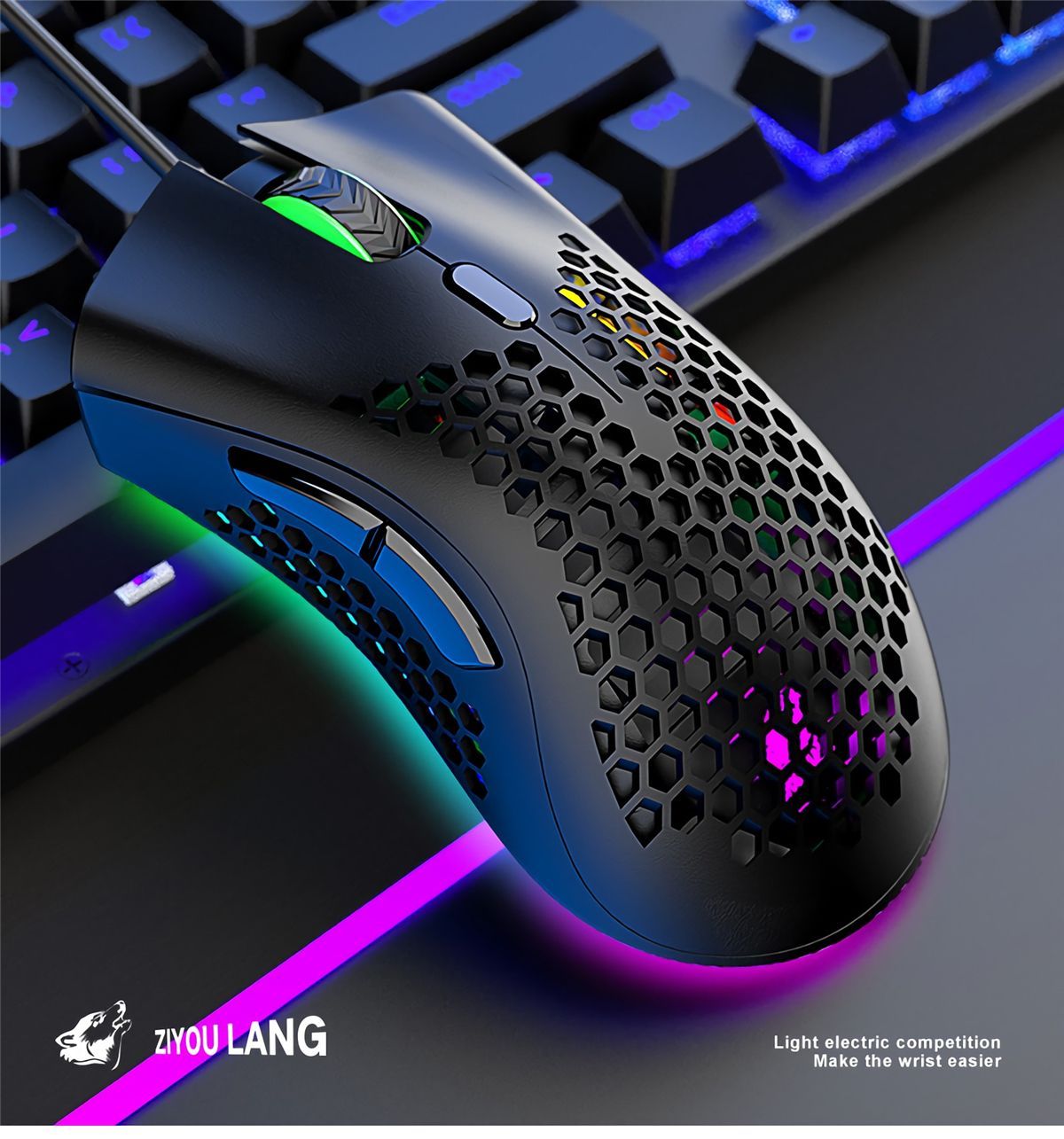 Freewolf-M7-Gaming-Mouse-Wired-12000DPI-RGB-Backlight-Computer-Mouse-Lightweight-Hollow-Honeycomb-Mi-1738471