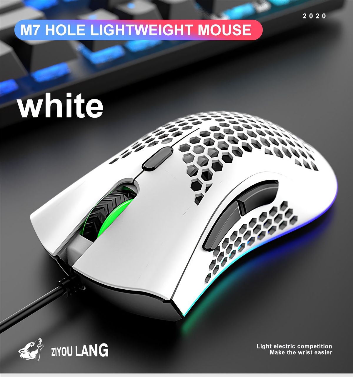 Freewolf-M7-Gaming-Mouse-Wired-12000DPI-RGB-Backlight-Computer-Mouse-Lightweight-Hollow-Honeycomb-Mi-1738471